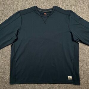 Rugged Elements Shirt Mens XXL Navy Blue Long Sleeve Performance Utility Stretch